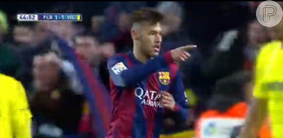 Neymar marca um gol na vitória de 3x2 do Barcelona, neste domingo, 1º de fevereiro de 2015