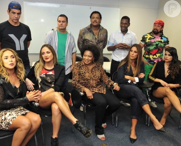 Ivete Sangalo, Claudia Leitte, Daniela Mercury e Margareth Menezes participaram da gravação do programa 'Altas Horas'