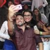 Rafael tirou 'selfies' com fãs na final do 'BBB15'
