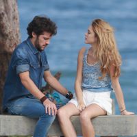 Isabelle Drummond e Jayme Matarazzo gravam novela 'Sete Vidas' em praia do Rio
