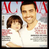 Ricardo Pereira posa com o filho para revista portuguesa: 'Lindos de morrer'