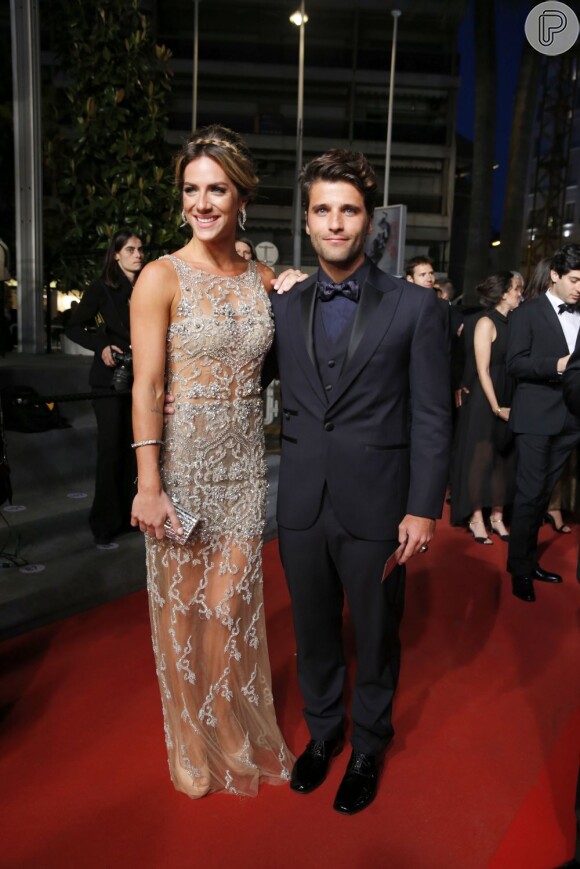 Giovanna Ewbank e Bruno Gagliasso estão juntos acompanhando o Festival de Cannes