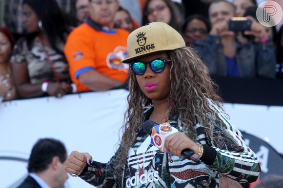 Ludmilla fez o público dançar no show em homenagem ao Dia do Trabalho