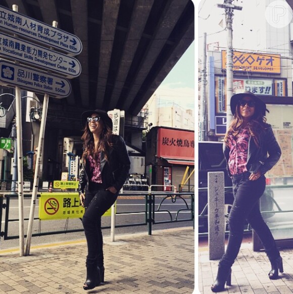 Anitta posa nas ruas do Japão