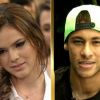 Ainda no 'Domingão do Faustão', Bruna Marquezine ganhou uma declaração apaixonada de Neymar direto de Barcelona