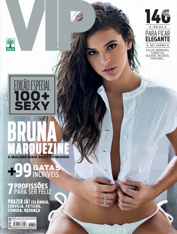Aos 19 anos, Bruna Marquezine foi eleita a mulher mais sexy do mundo pela revista 'VIP'