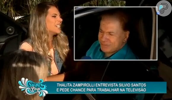 A repórter de Luciana Gimenez deu uma força para Thalita ao pedir que Silvio Santos conseguisse um emprego para ela no SBT, mas sem sucesso