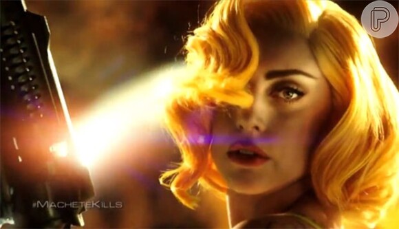 Lady Gaga aparece armada em trailer de 'Machete Kills', divulgado nesta sexta-feira, 31 de maio de 2013