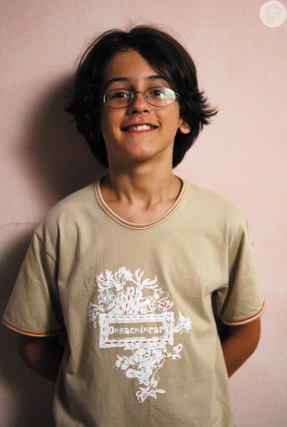 David Lucas, ainda criança, na novela 'Beleza Pura' (2008)