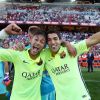 O trio 'MSN' do Barcelona, formado por Messi, Suárez e Neymar, soma 120 gols na temporada
