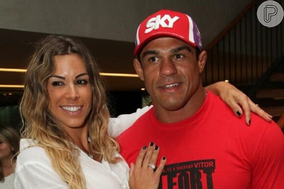 Vitor Belfort e Joana Prado são casados há 11 anos