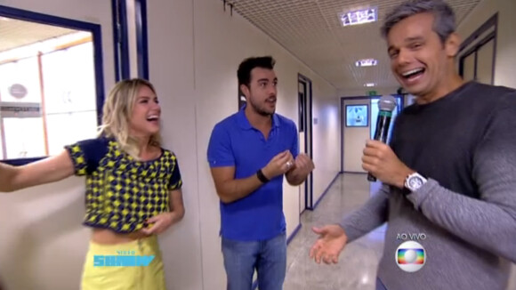 Otaviano Costa erra ao anunciar Giovanna Ewbank no time do Vídeo Show:'Eugênia!'