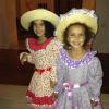 Ronaldo publicou as fotos das filhas, Maria Sophia e Maria Alice, de 4 e 2 anos respectivamente, prontas para uma festa junina, em 7 de junho de 2013