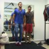 Joaquim Lopes estreou no 'Vídeo Show' usando salto alto ao lado de Rainer Cadete, nesta sexta-feira, 12 de junho de 2015