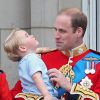 Príncipe George asssite a evento pela primeira vez ao lado da família real no aniversário da avó, Rainha Elizabeth II, neste sábado, 13 de junho de 2015