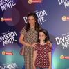 Fernanda Lima leva os filhos à pré-estreia do filme 'Divertida Mente', no Rio, neste domingo, 14 de junho de 2015