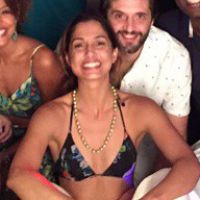 Camila Pitanga recebe Juliana Alves e mais famosos em seu aniversário, no Rio