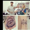Aline e Fernando, do 'BBB15', fizeram novas tatuagens juntos no domingo