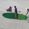 Marcelo Serrado costuma praticar stand up paddle na praia de Ipanema