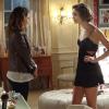 Amora (Sophie Charlotte) e Malu (Fernanda Vasconcellos) discutem por causa de Bento (Marco Pigossi), em 'Sangue Bom', em 24 de junho de 2013