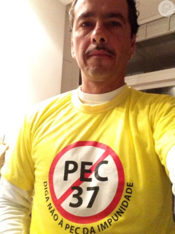 Engajado, Marcos Palmeira vestiu a camisa contra a PEC 37