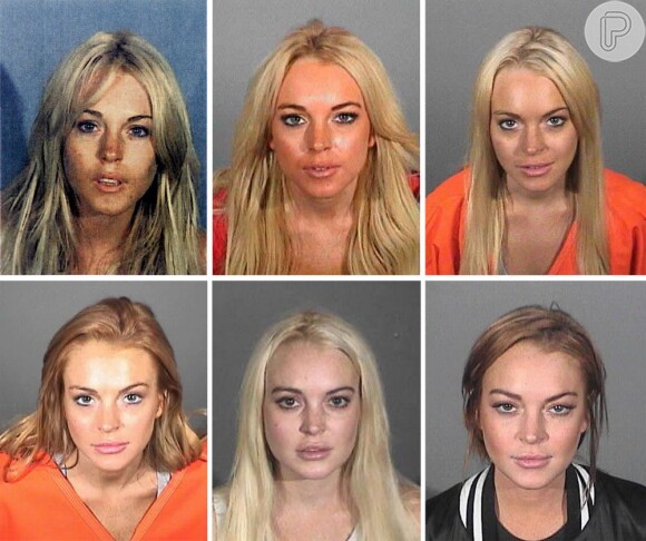 Lindsay Lohan é uma figurinha carimbada das prisões dos Estados Unidos. A atriz já foi presa por excesso de álcool e porte de dogas