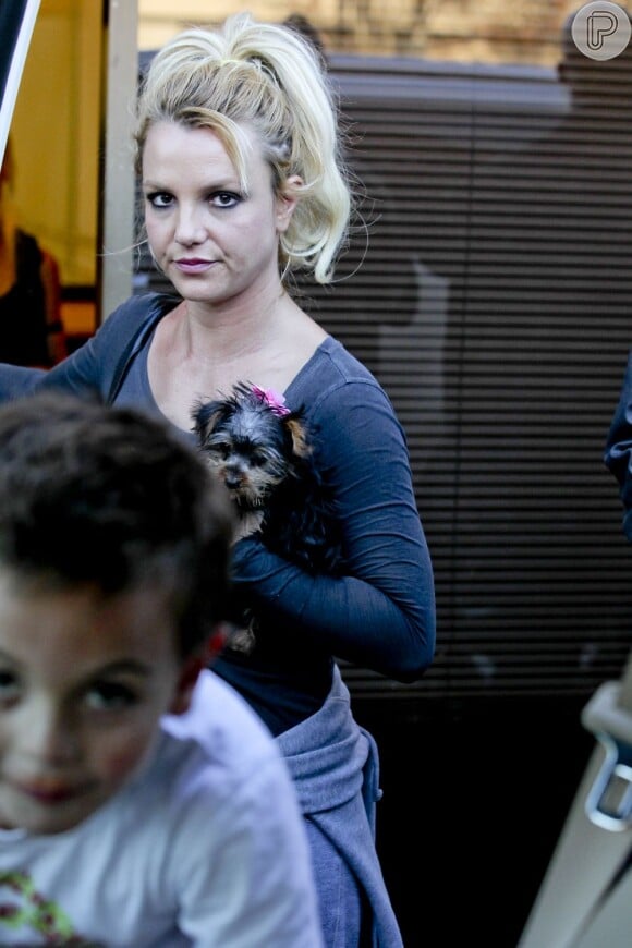 Britney Spears curte dia em família