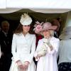 Kate Middleton deve dar à luz ao primeiro filho com Príncipe William até o final desta semana, diz Camilla Parker, duquesa de Cornualha e mulher do príncipe Charles, em 15 de julho de 2013