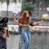 Marina Ruy Barbosa e Felipe Simas gravaram cenas da novela 'Totalmente Demais' no Aterro do Flamengo, Zona Sul do Rio de Janeiro, nesta quinta-feira, 10 de setembro de 2015