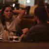 Mariana Rios e Daniel de Oliveira foram flagrados jantando em restaurante do Rio, na noite desta segunda-feira, dia 22 de julho de 2013
