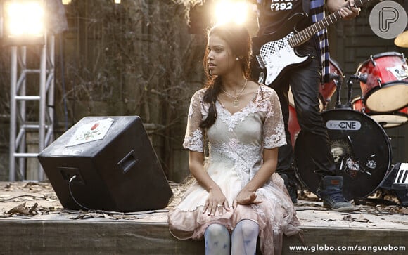 Luz (Aline Dias) interpretará Pássara, par romântico do personagem de Filipinho no seriado, em 'Sangue Bom'