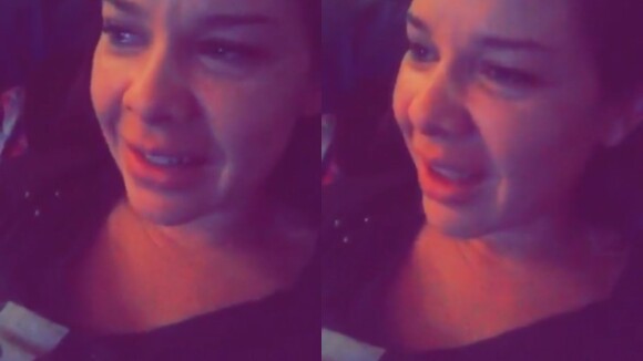 Fernanda Souza chora enquanto comenta estreia do 'The Voice Brasil' no Snapchat