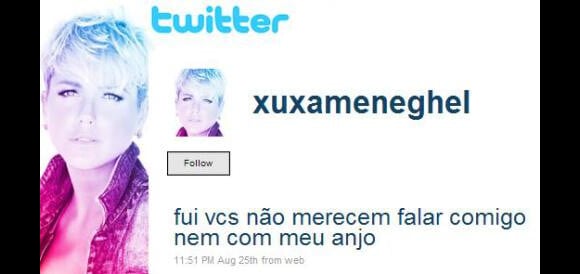 Xuxa saiu do Twitter depois que os tuiteiros "zoaram" os erros de português de sua filha, Sasha