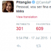 Camila Pitanga é uma das mais animadas nas redes sociais