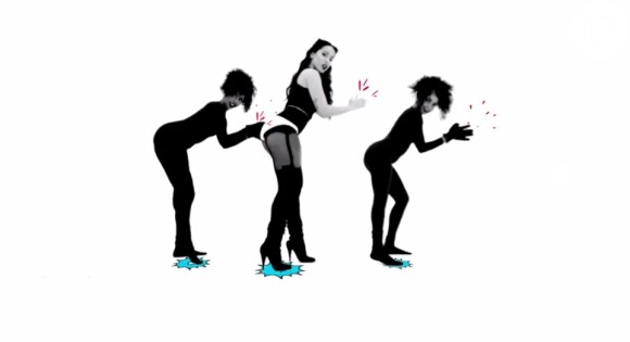 No clipe, Anitta aparece com roupas justinhas com suas famosas coreografias sensuais. Ela, que já havia posado de fio-dental para a capa do álbum, mostrou novamente a boa forma