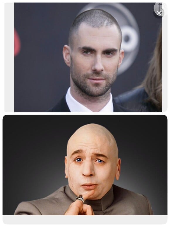 Adam Levine também foi comparado ao Dr. Evil, do filme 'Austin Powers'