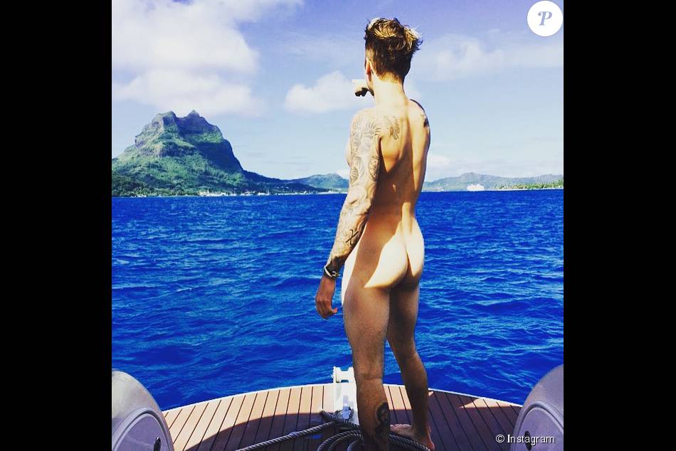 O &#039;peladÃ£o&#039; Justin Bieber publicou essa foto em seu perfil no Instagram