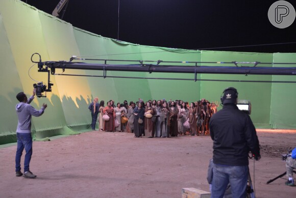 Para o diretor Alexandre Avancini, cena da abertura do Mar Vermelho foi muito complexa de gravar