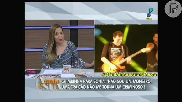 O guitarrista também concedeu entrevista à Sônia Abraão e Yago disse se sentir incomodado com as mentiras contadas por Chimbinha