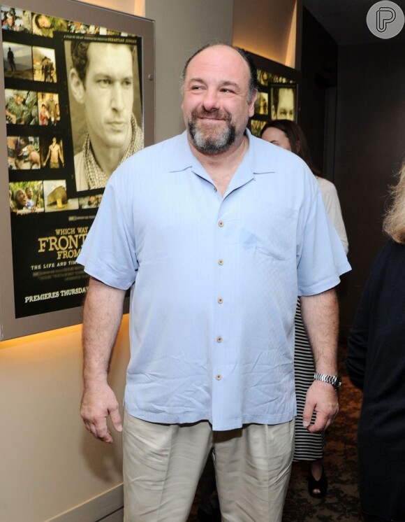 James Gandolfini ficou famoso por seu papel como um chefe da máfia no seriado 'Família Soprano'