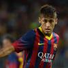 Neymar estreou pelo Barcelona no dia 30 de julho de 2013, contra o Lechia Gdask, da Polônia