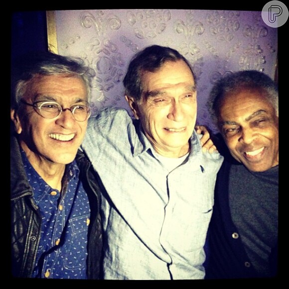 Caetano Veloso, Jorge Mautner e Gilberto Gil prestigiam festa de aniversário de Preta Gil