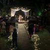 Casamento de Luana Piovani e Pedro Scooby aconteceu sob chuva no Rio
