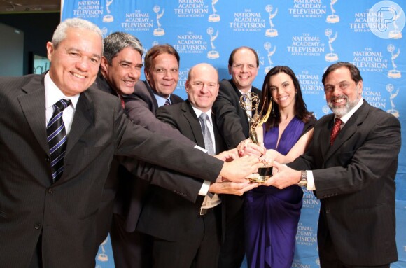Parte da equipe do 'Jornal Nacional' de 2011 foi para Nova York para a premiação do Emmy Internacional