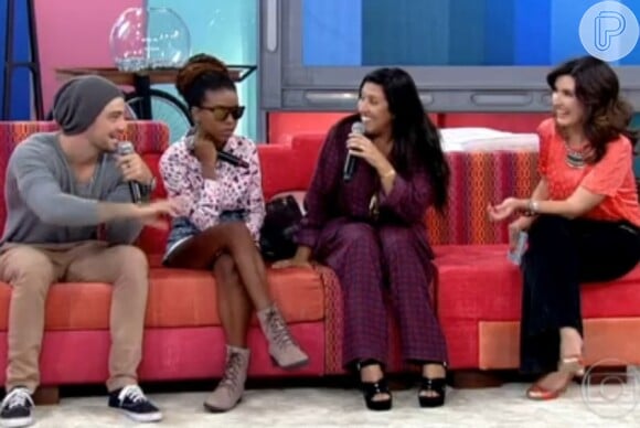 No programa, a comentarista Luane Dias, do 'Esquenta', disse que Regina Casé estava usando um pijama