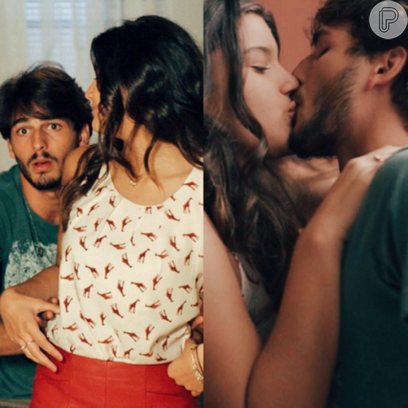 Giulia Costa e Brenno Leone, que vivem um casal na novela teen 'Malhação: Seu Lugar no Mundo', estariam namorando também na vida real