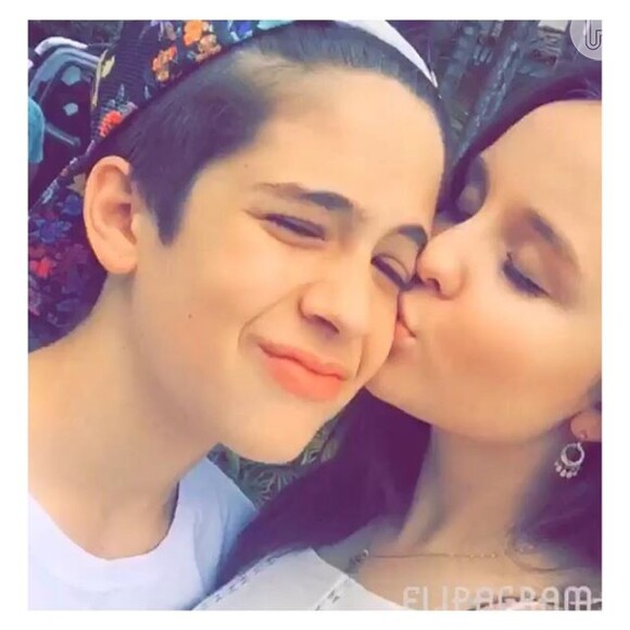 Larissa Manoela e João Guilherme passaram a tarde juntos e dividiram momentos no Snapchat com os fãs nesta quarta-feira, 6 de janeiro de 2016
