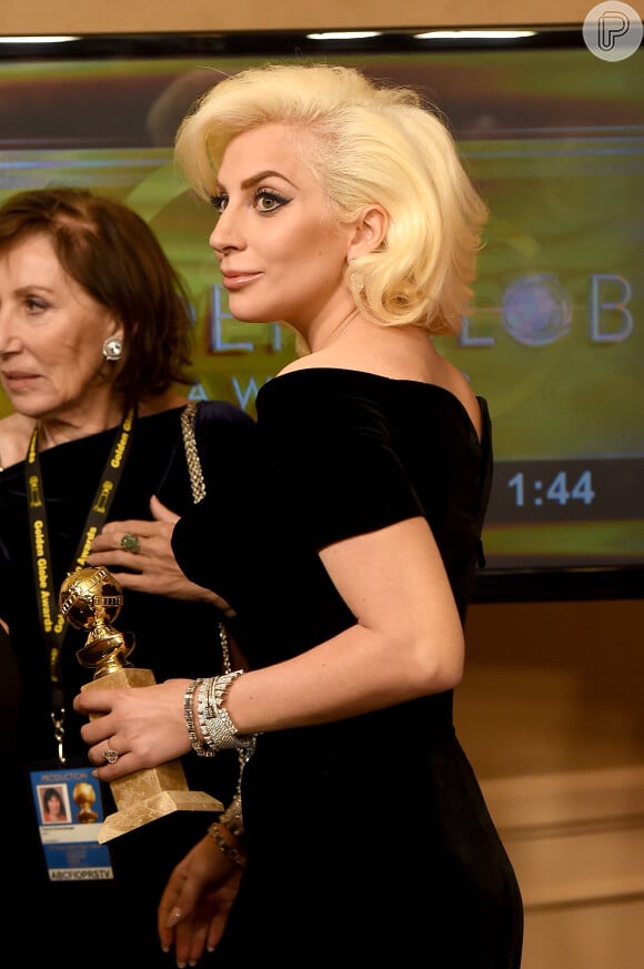 Lady Gaga foi eleita Melhor Atriz em Minissérie por sua participação em 'American horror story: Hotel', na 73ª edição do Globo de Ouro, neste domingo, 10 de janeiro de 2016