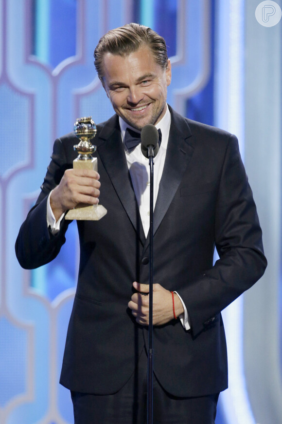 Leonardo DiCaprio também foi premiado. Ele foi eleito o Melhor Ator de Drama pelo longa 'O regresso' no Globo de Ouro 2016