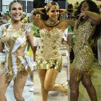 Claudia Leitte, Anitta e famosas apostam no dourado em esquenta do Carnaval 2016